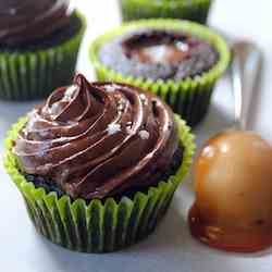 Chocolate Salted-Caramel Cupcakes