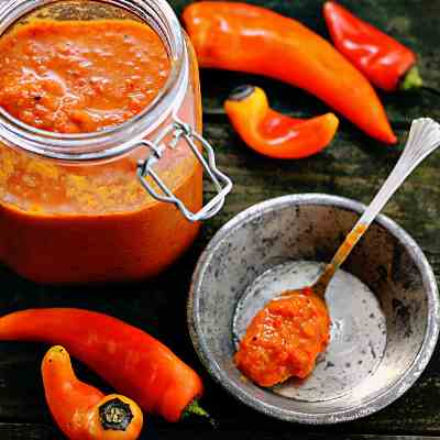 Hot and Spicy Pepper Relish