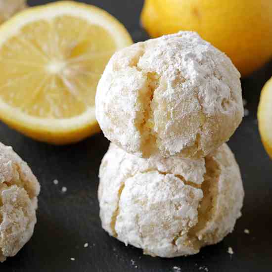 Gluten Free Lemon Crinkle Cookies