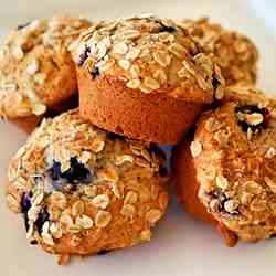 Blueberry, Oat and Yoghurt Muffin