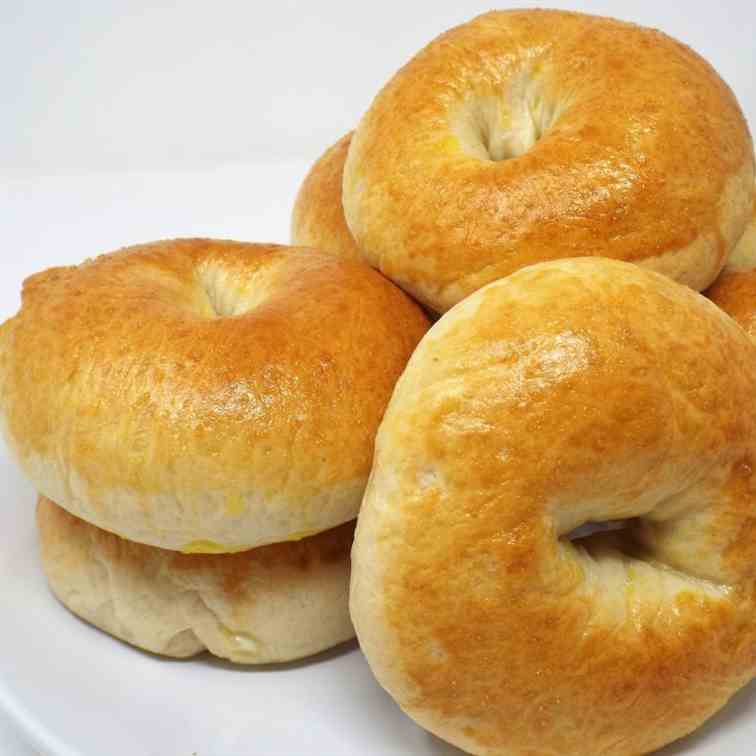 Homemade Garlic and Onion Bagels