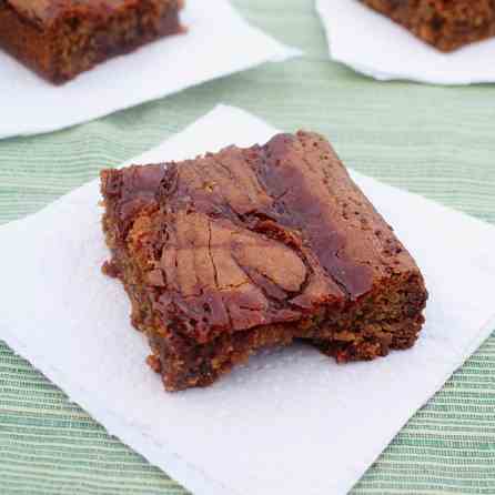 Brown Butter Blondies with Whiskey Caramel