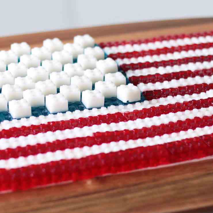 Fourth of July American Flag Made of Gummy