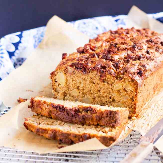 Apple - Ginger Wholemeal Loaf Cake