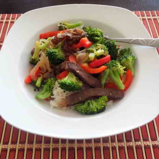 Beef Broccoli and Pepper Stir Fry
