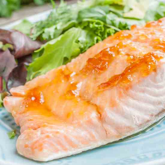 Salmon with Marmalade Glaze
