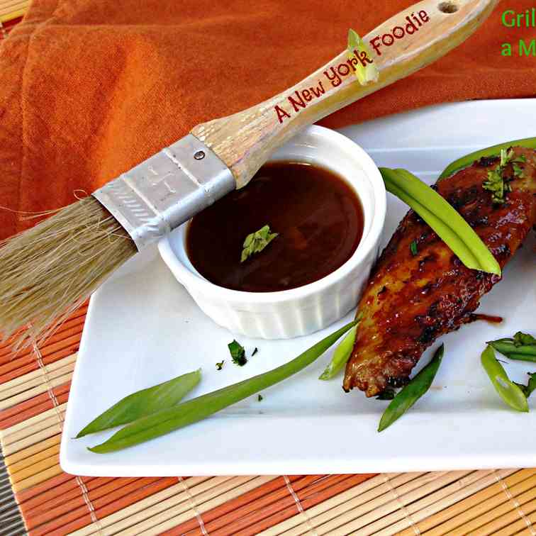 Grilled Chicken with Mango Reduction Sauce