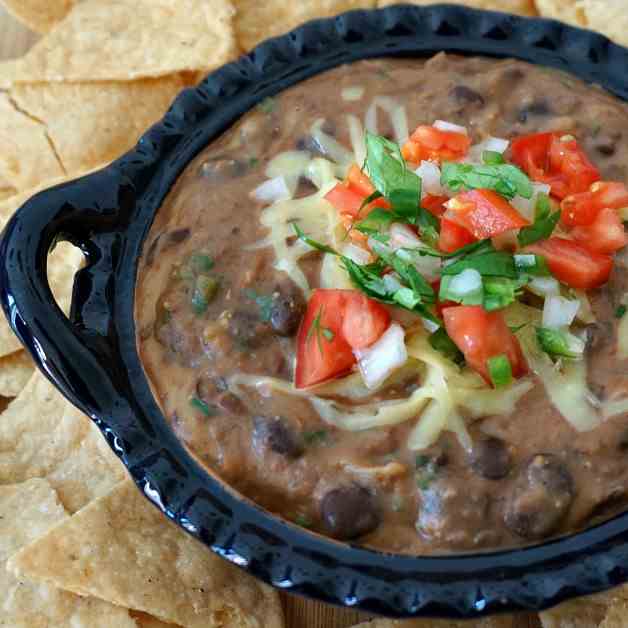 Black Bean Dip with Cheese and Cilantro