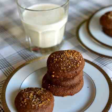 Chocolate Salted Rye Cookies