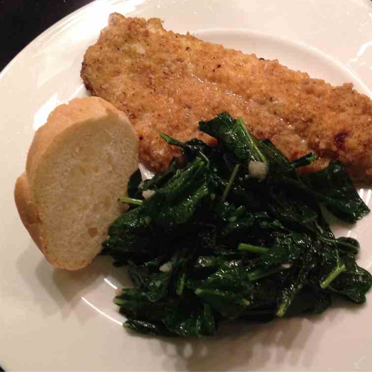 Parmesan and Quinoa Chip Crusted Catfish