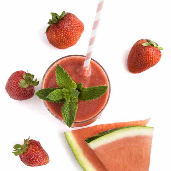 Strawberry Watermelon Mint Smoothie