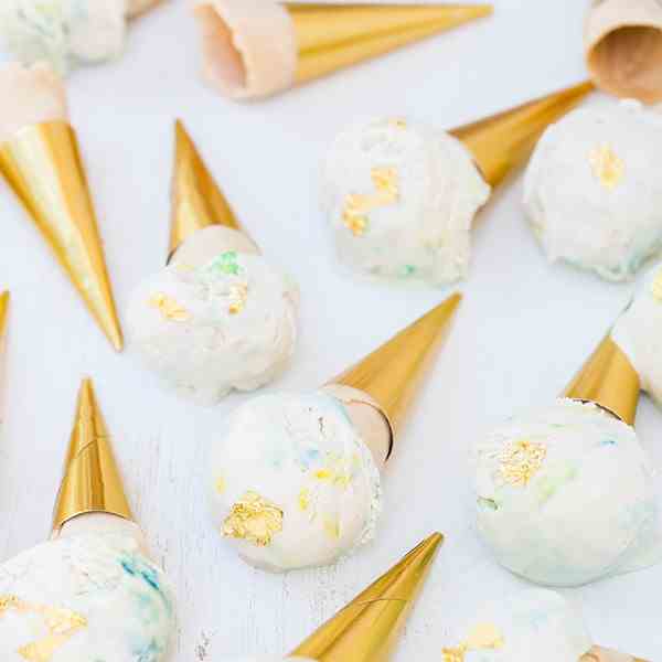 Mini Passion Fruit Ice Cream Cones