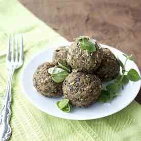 Lentil and Eggplant Vegetarian Meatballs