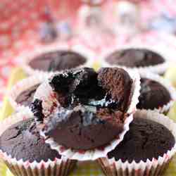 Chocolate Cupcake with Ganache Filling