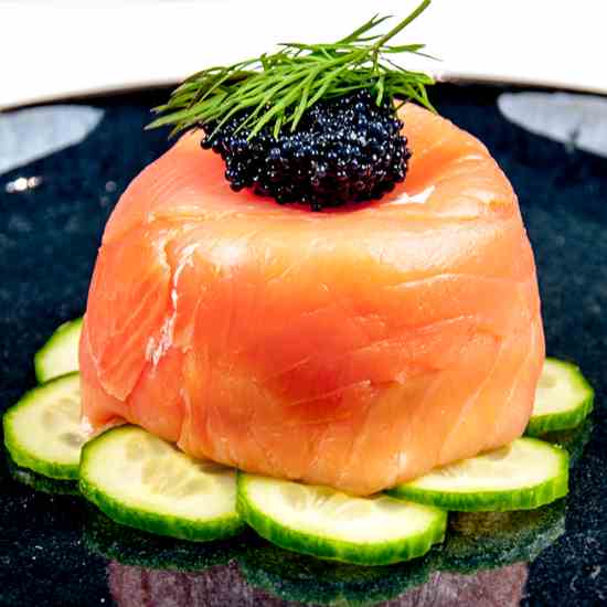 Smoked Salmon Terrine with Caviar