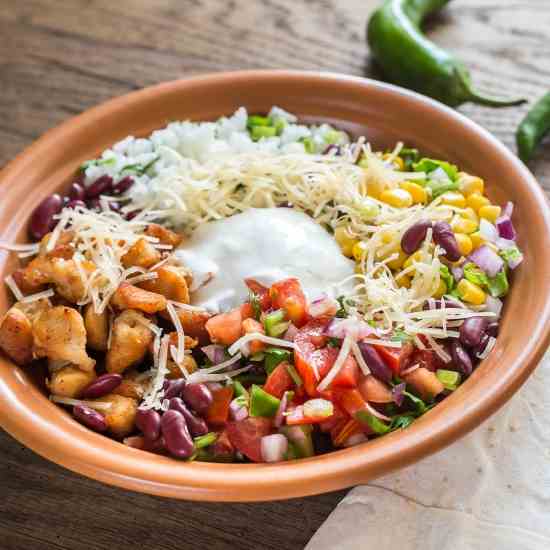 Chicken Burrito Bowl Recipe