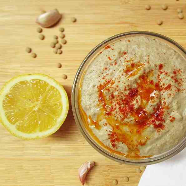 Brown Lentil Hummus Recipe
