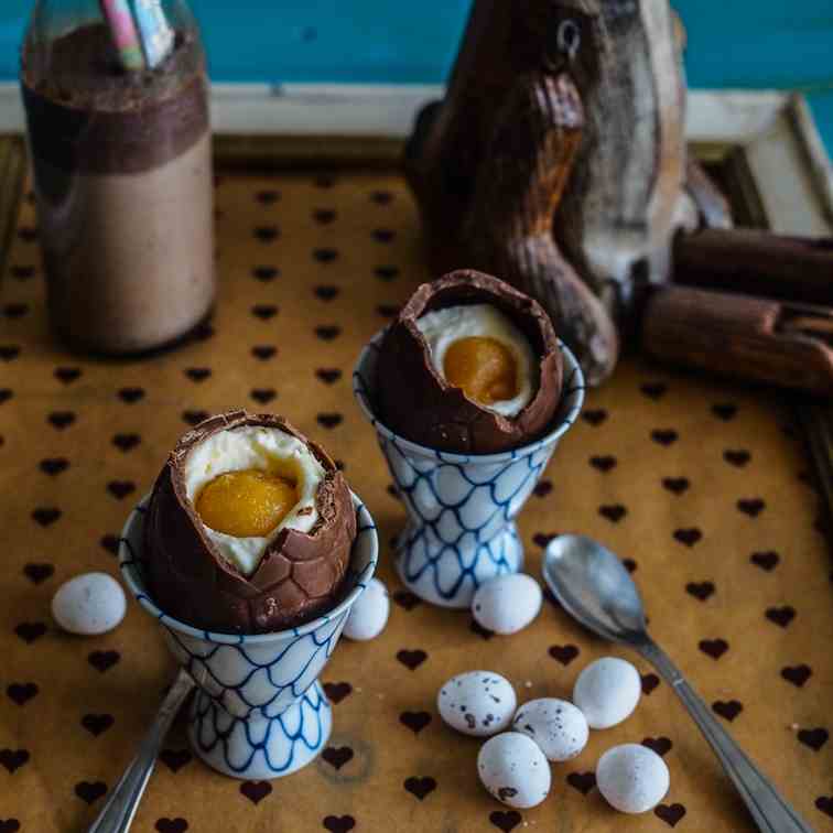 Chocolate Mousse Cream Easter Eggs