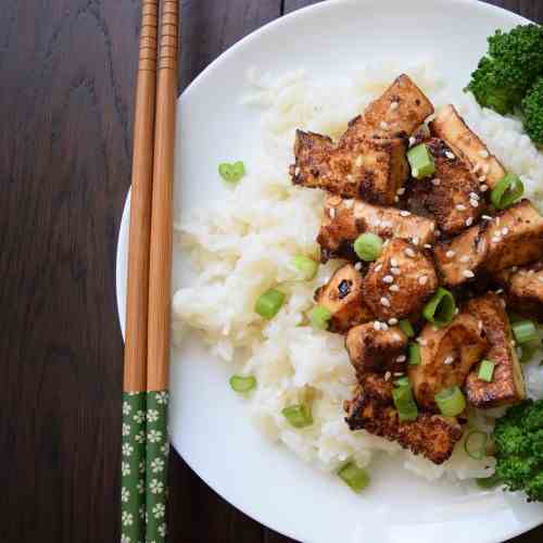 Asian garlic tofu