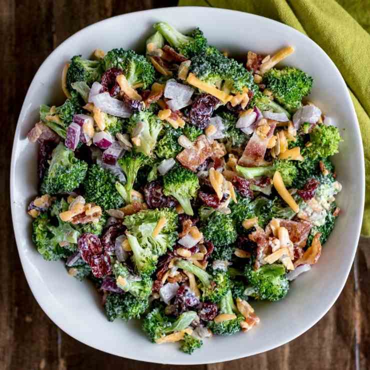 Broccoli Salad with Homemade Dressing