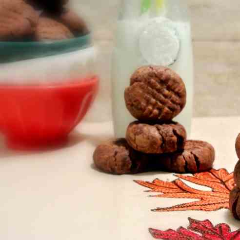 Soft Cocoa Peanut Butter Cookies
