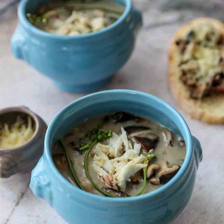crab/mushroom creamy soup