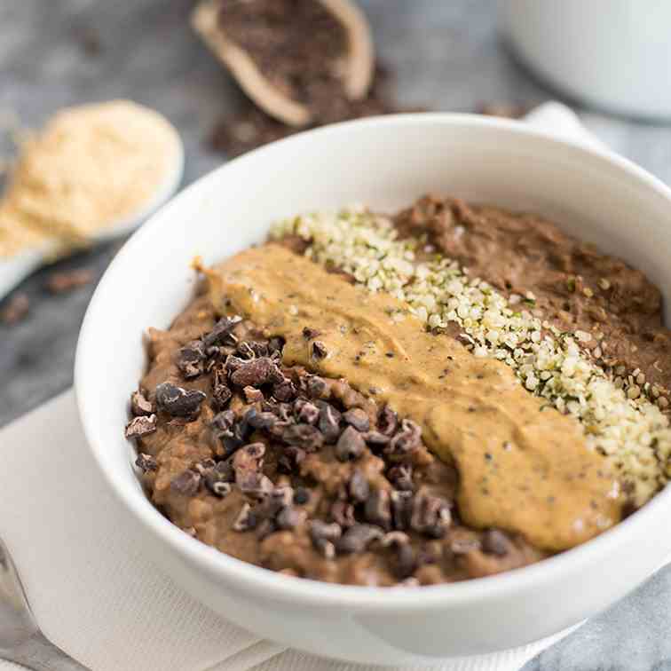 Chocolate Peanut Butter Low Carb Oatmeal