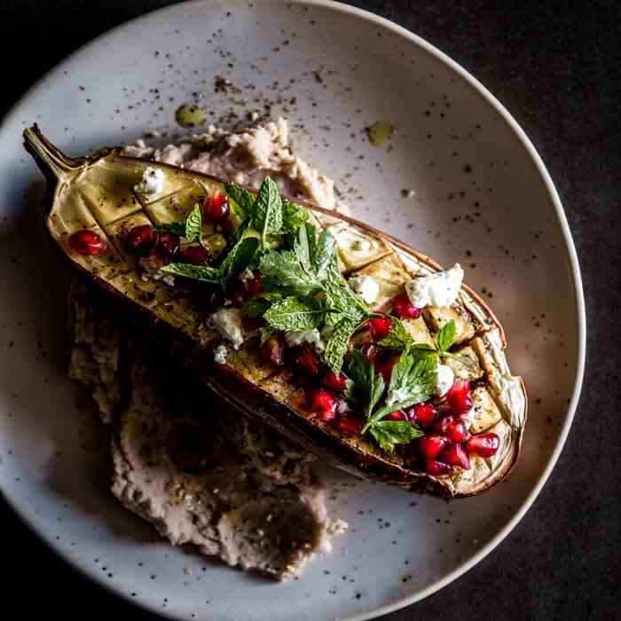 Middle Eastern Roasted Eggplant