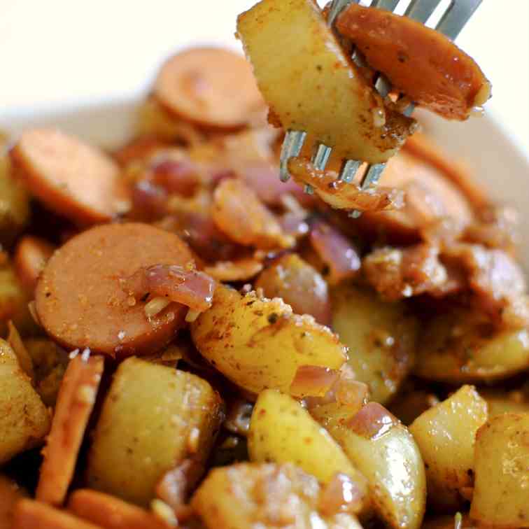 Smoked Sausage - Bacon Breakfast Potatoes