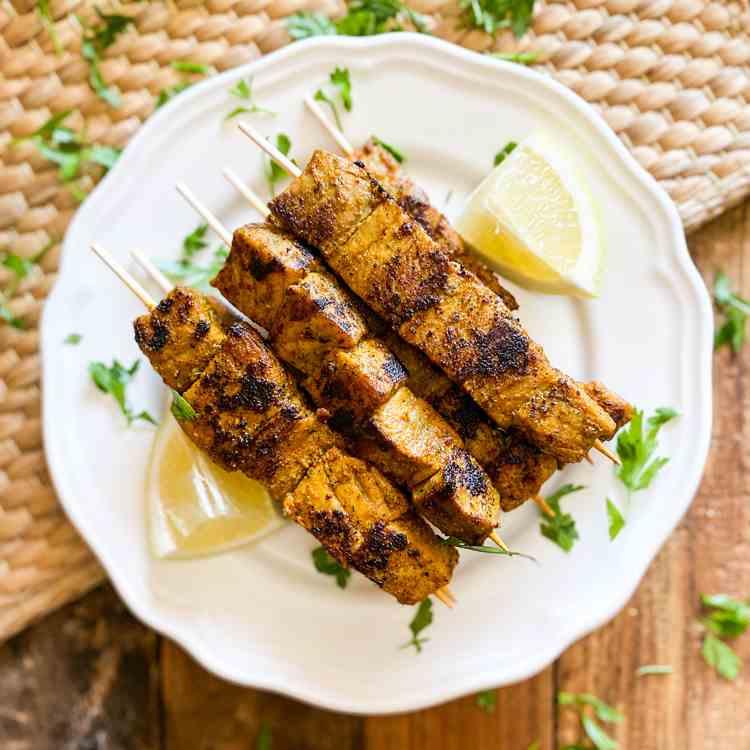 Moorish-Spiced Tuna Kebabs