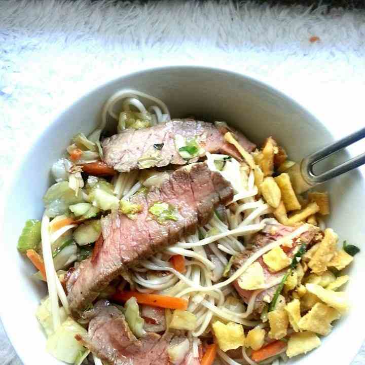 Steak and Noodle Stirfy