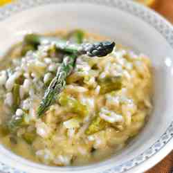 Asparagus and Leeks Risotto
