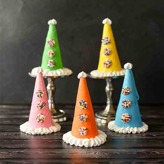 Edible Clown Hat Cupcake Toppers 