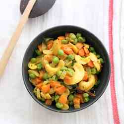 Green Pea, Carrot, Cashew Curry
