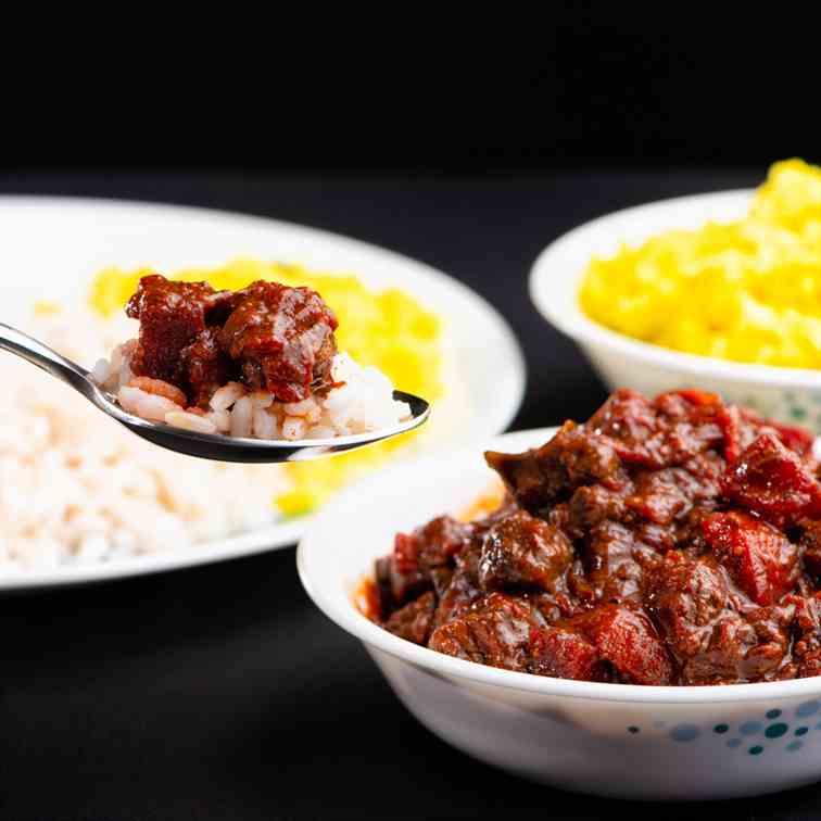 Beef and Beetroot curry, Beef with Beetroo