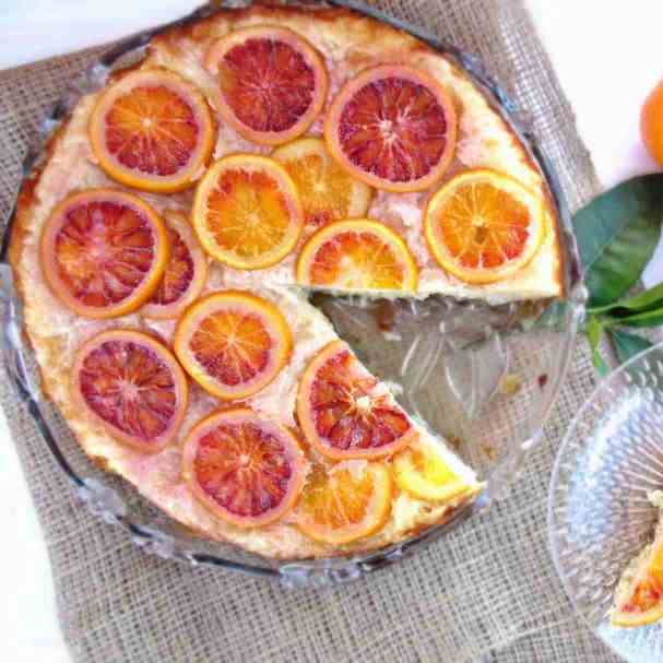 Greek Upside-Down Blood Orange Pie
