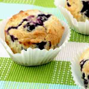 Banana & blueberry muffins