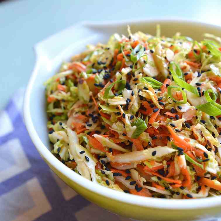 Asian Brussels Sprouts Slaw