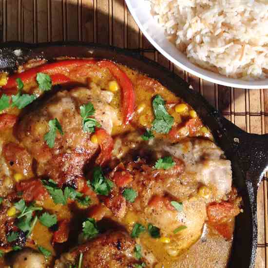 Curry-and-Yogurt Braised Chicken