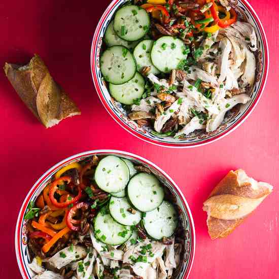 Chicken and Cucumbers Salad