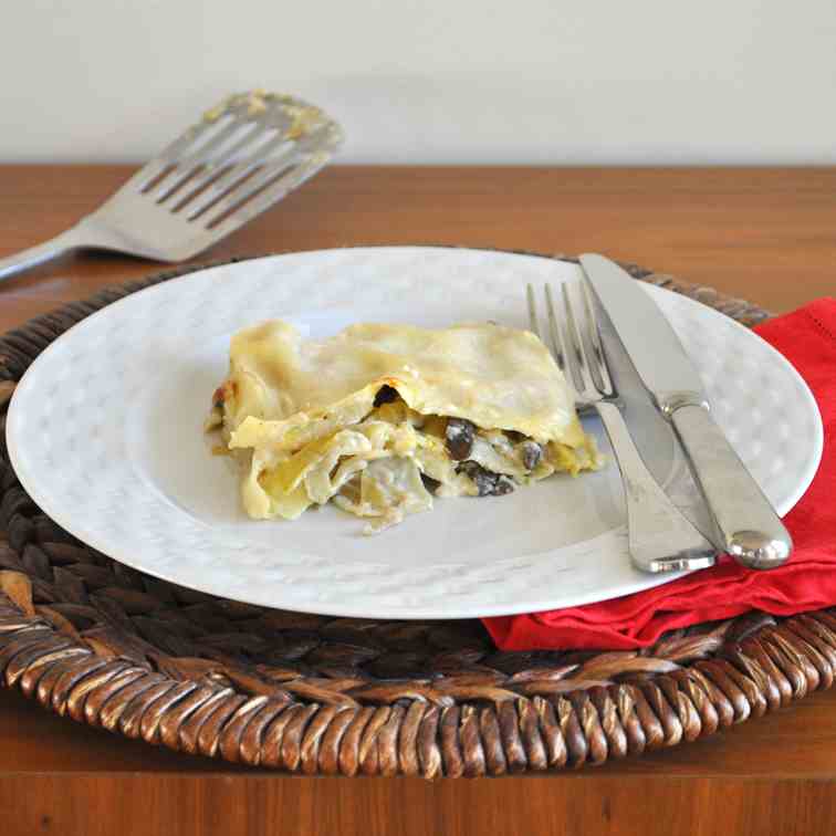 Lasagne with Artichokes and Mushrooms