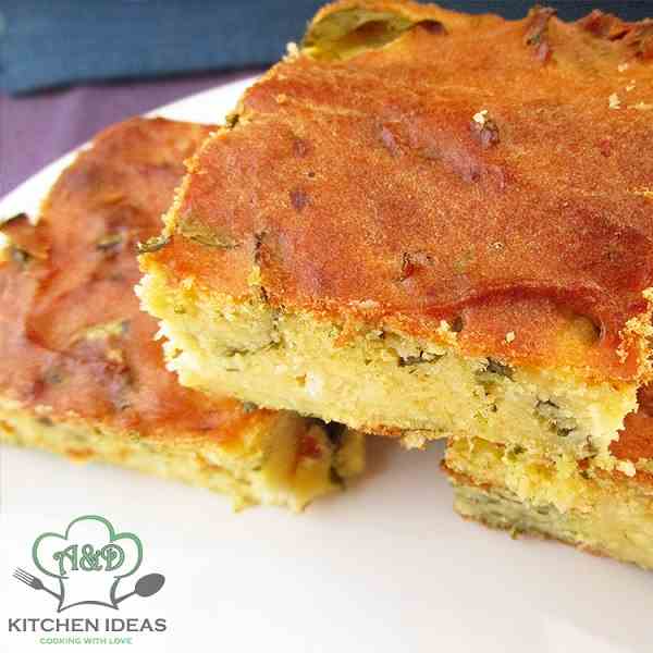 Cornbread With Cheese And Spinach