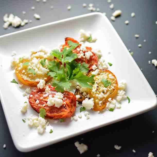 Roasted Tomatoes and Queso Fresco