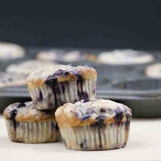 Vegan Gluten free Blueberry Muffins