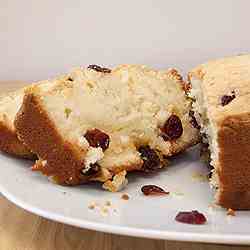 Dried Cranberries Pound Cake