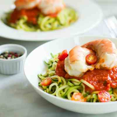 This Zucchini noodles with Shrimp