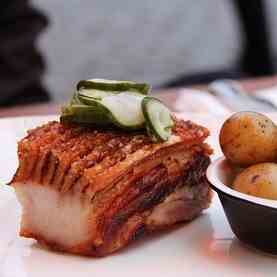 Twice Cooked Smoked Pork Belly
