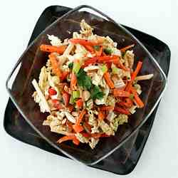 Asian-Style Slaw with Peanut Dressing