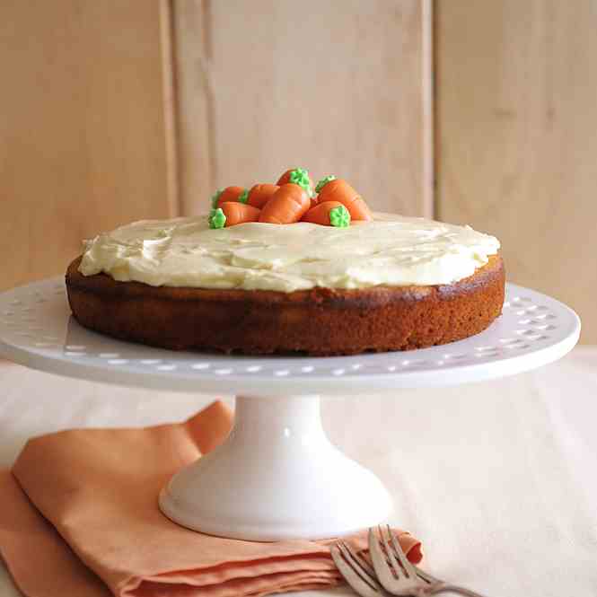 Carrot cake with honey and ginger