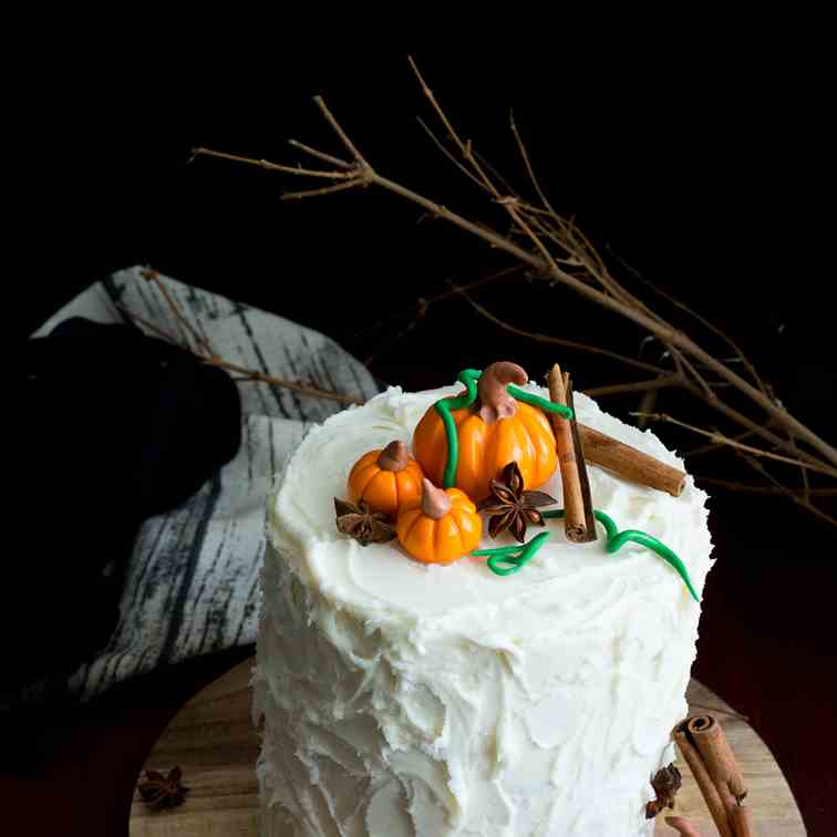 Pumpkin Spice Latte Cake with Maple Butter